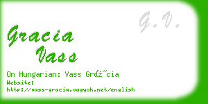 gracia vass business card